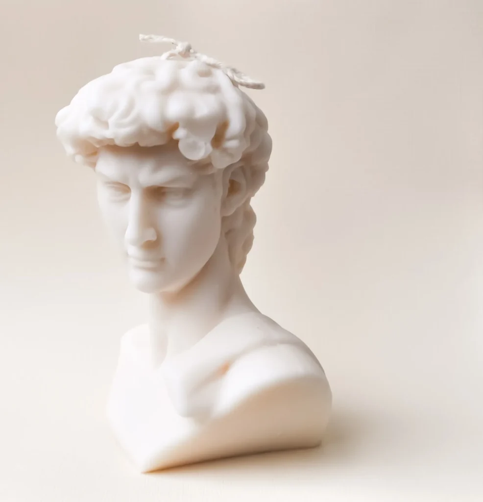 Michelangelo David Candle